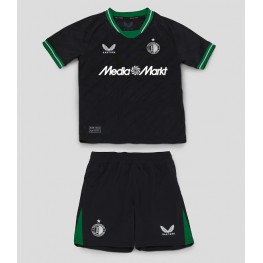 Feyenoord Uit tenue Kids 2024-25 Korte Mouw (+ Korte broeken)